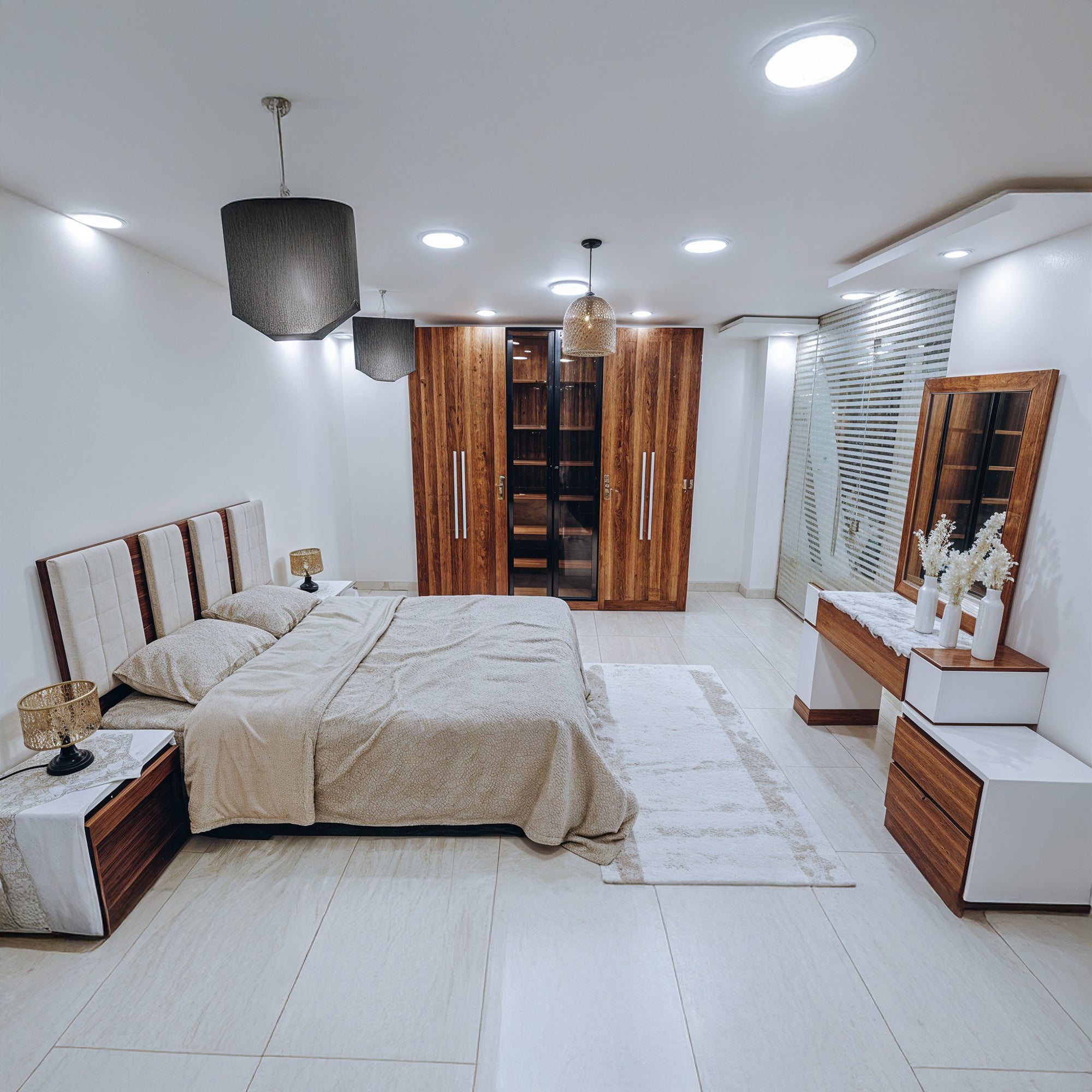Brown*White Room with Dressing-szr34