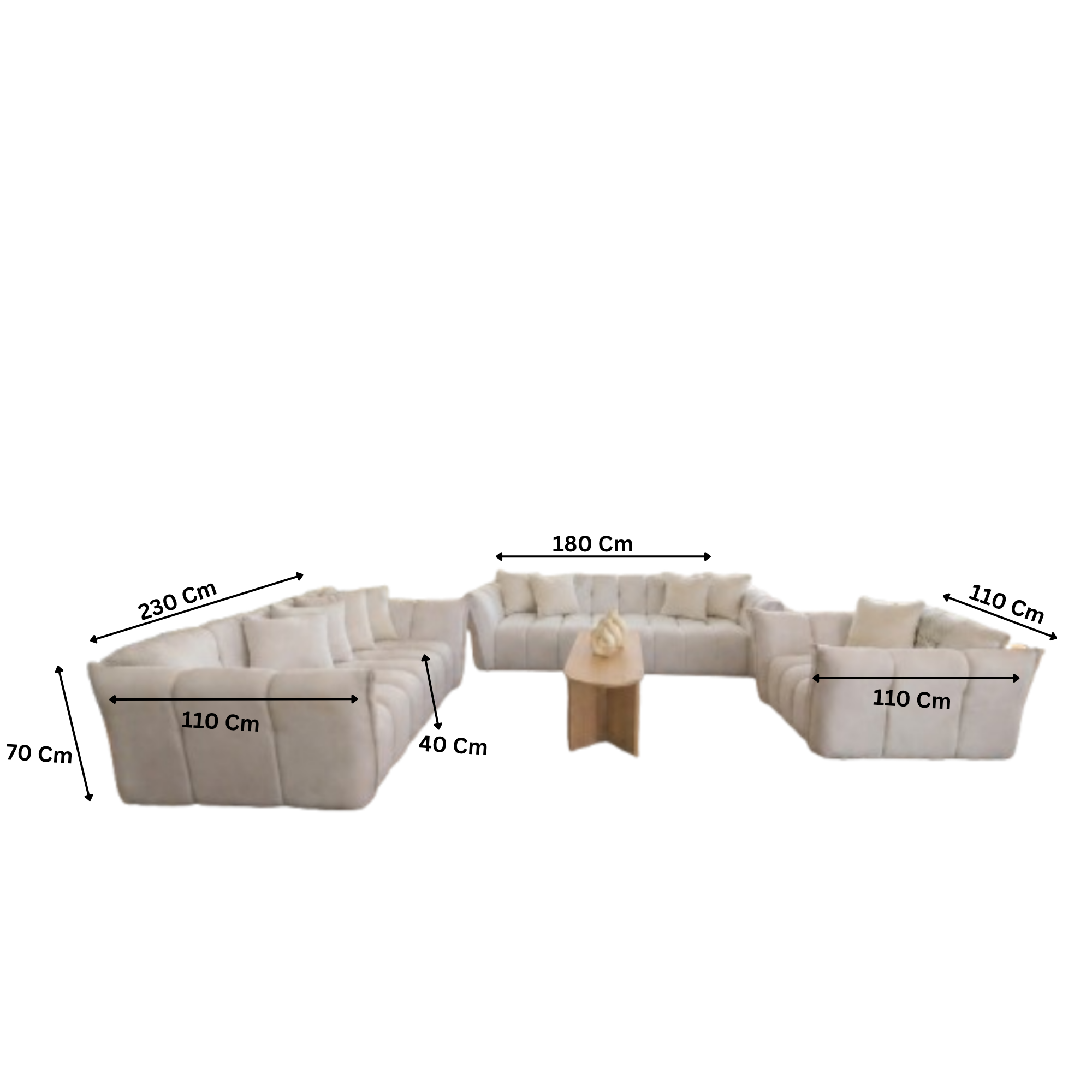 sz3014 - Off-White Living Room Set