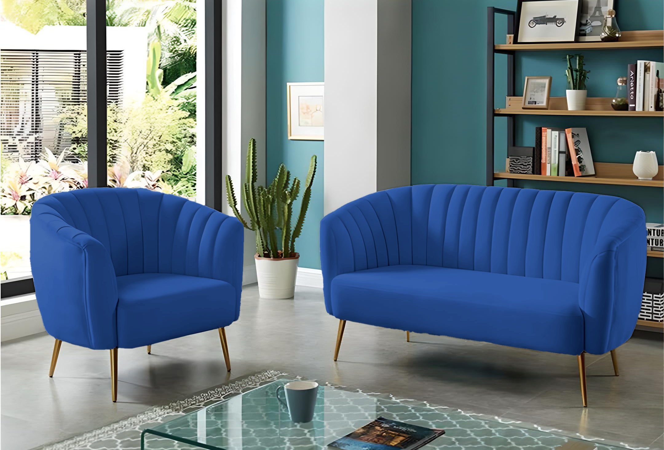Off-White Sofa and Chair – sz219