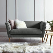 Small Gray Sofa with Wooden Legs – sz437