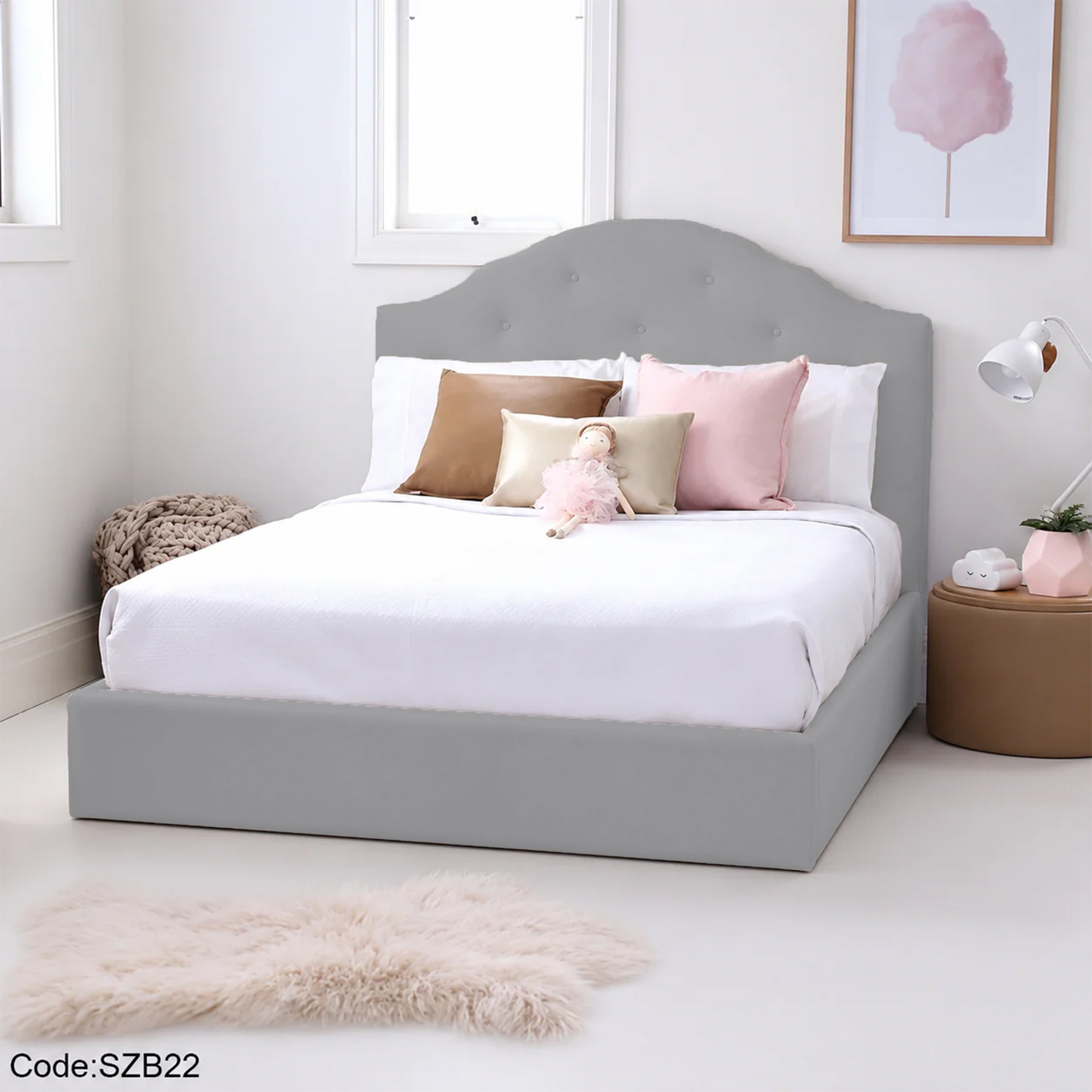 سرير اطفال خشب مقاس 120 سم - szb22