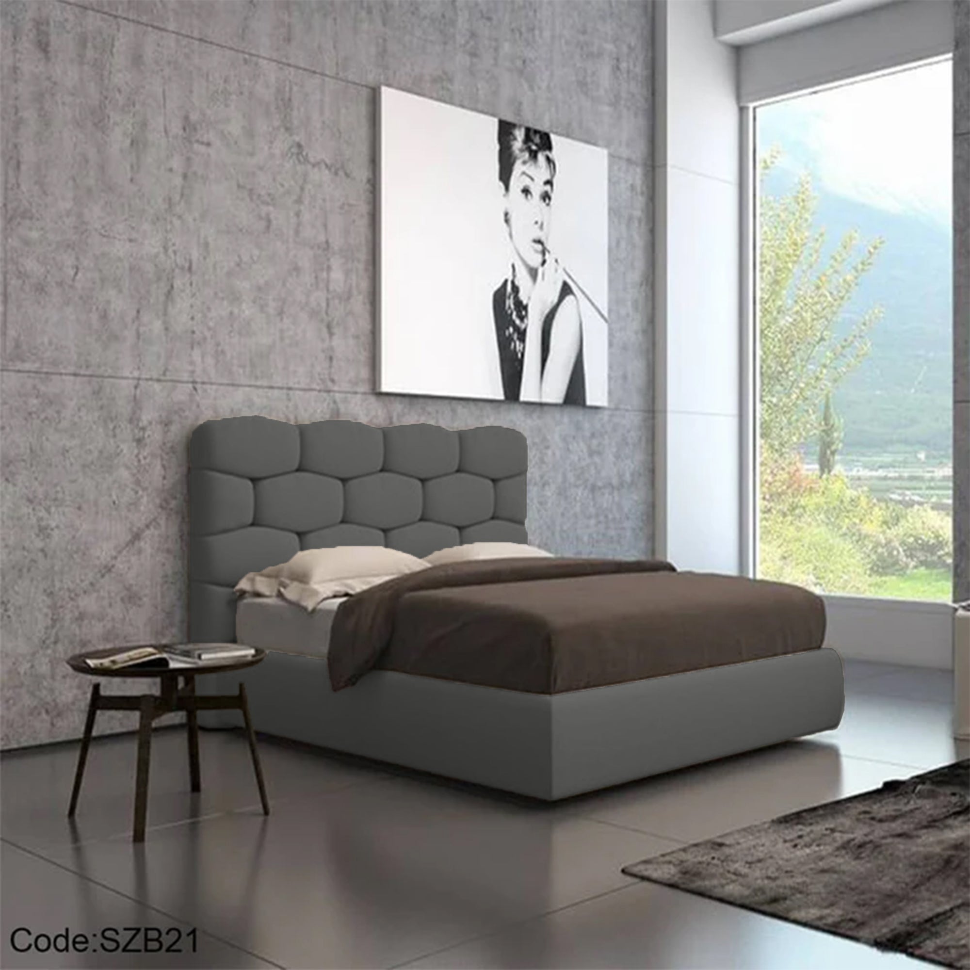 szb21 - سرير 160 سم بيج