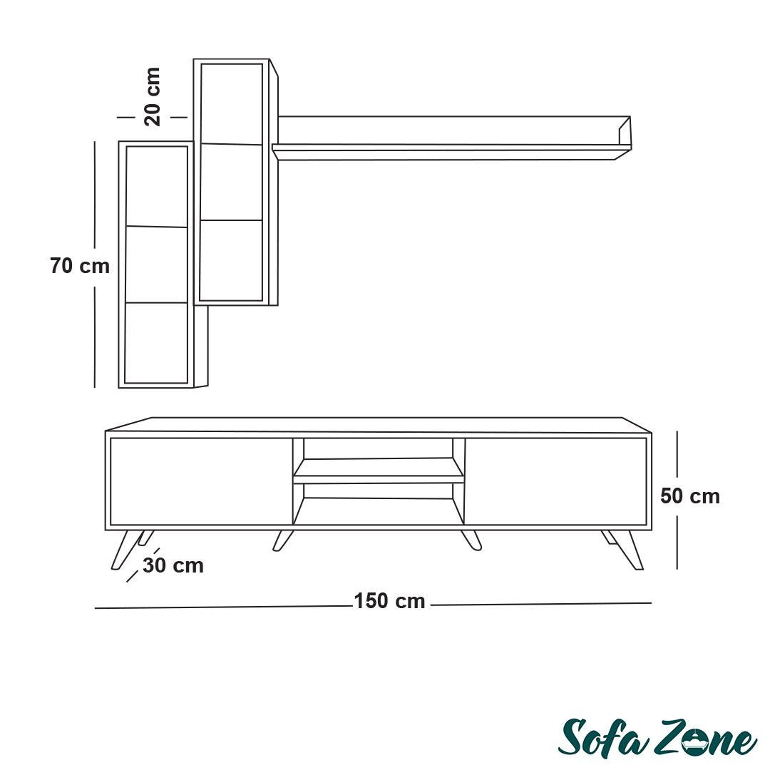 4-Piece Screen Table - szs01
