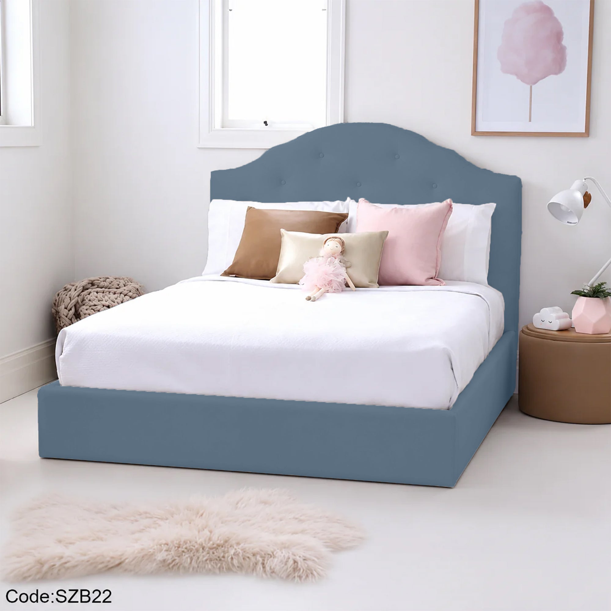 سرير اطفال خشب مقاس 120 سم - szb22