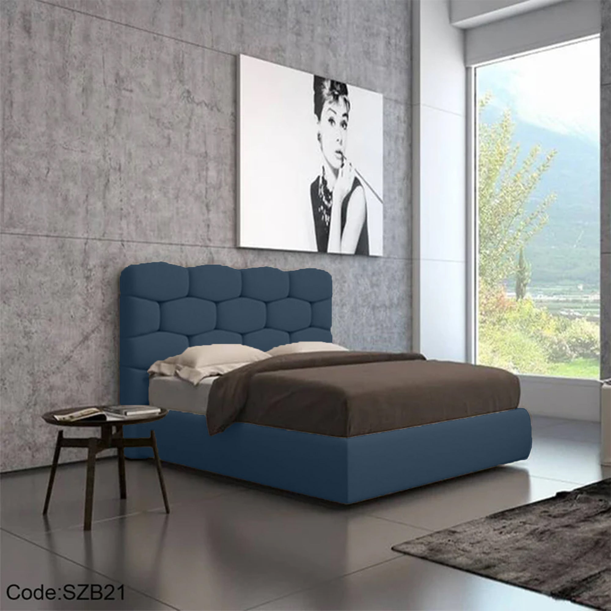 szb21 - سرير 160 سم بيج