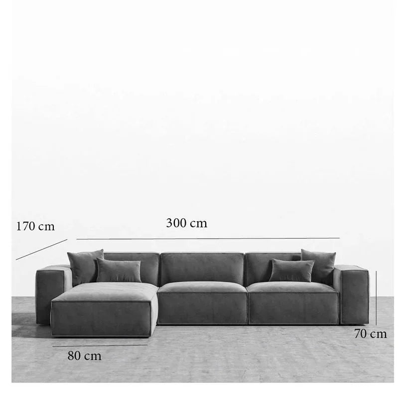 Gray L-Shaped Corner-sz1062