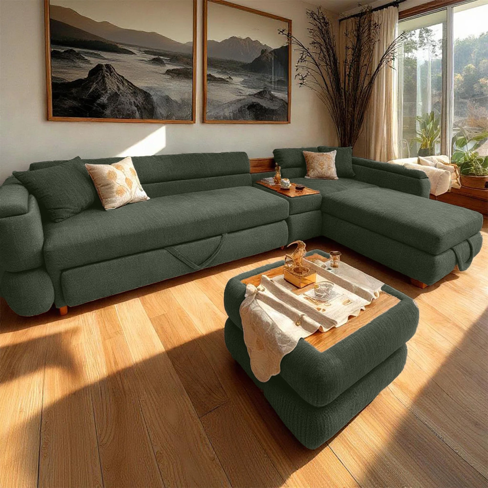 Bed and Storage Corner sz1100