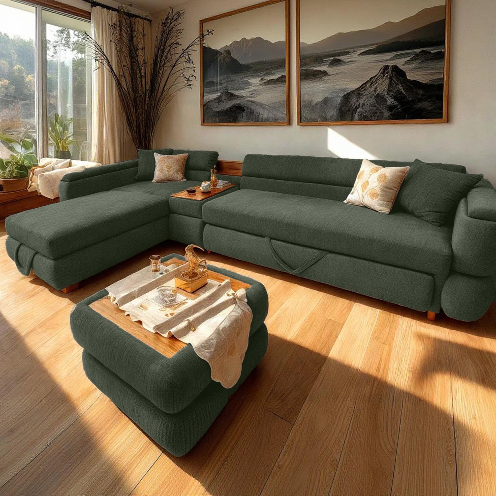 Bed and Storage Corner sz1100