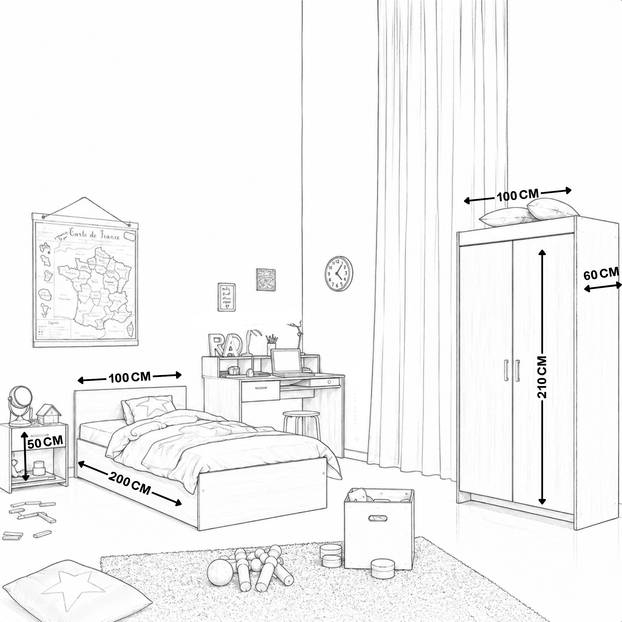 Children's Room - 4 Pieces - szc04