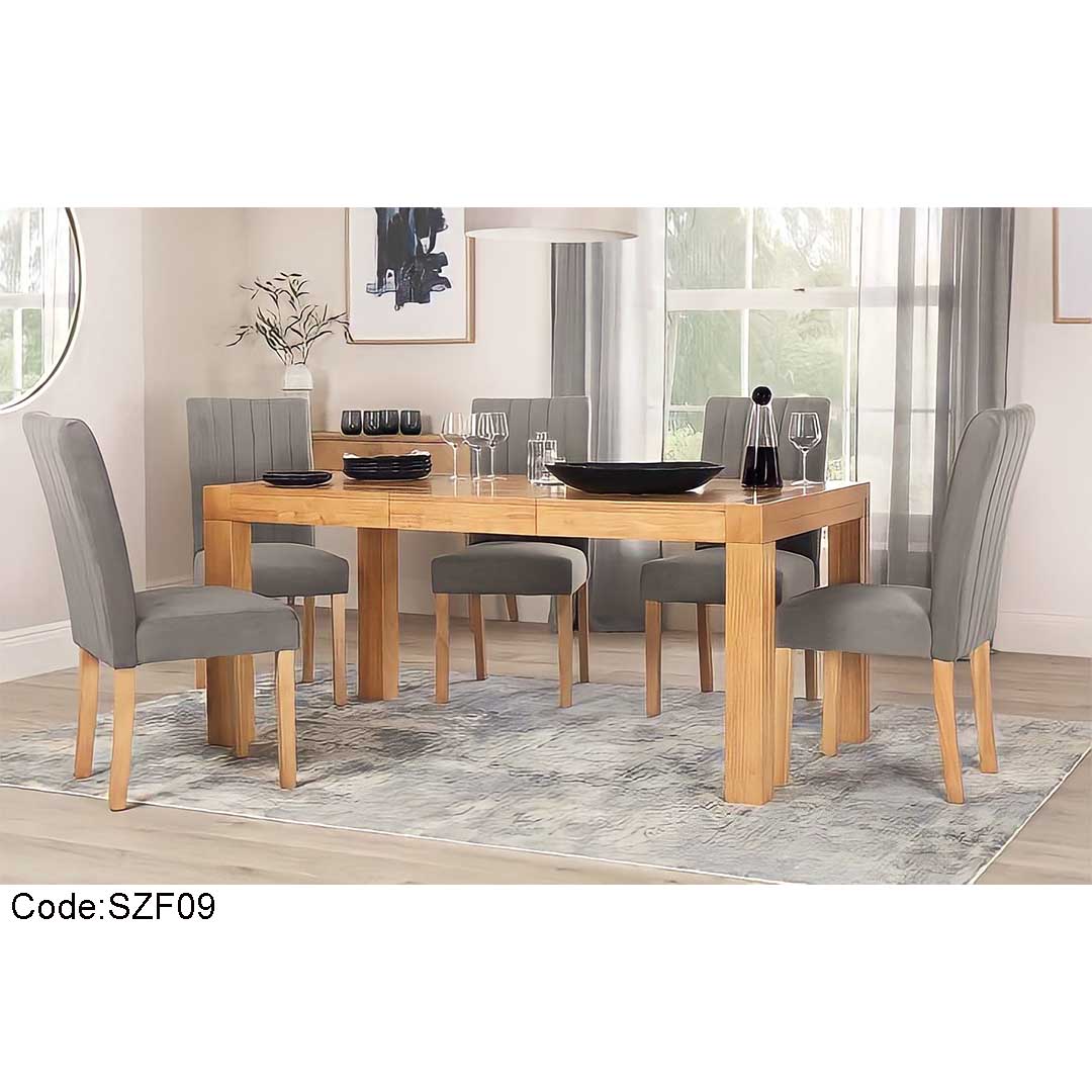 كراسي سفرة كلاسيك رمادي-szf09