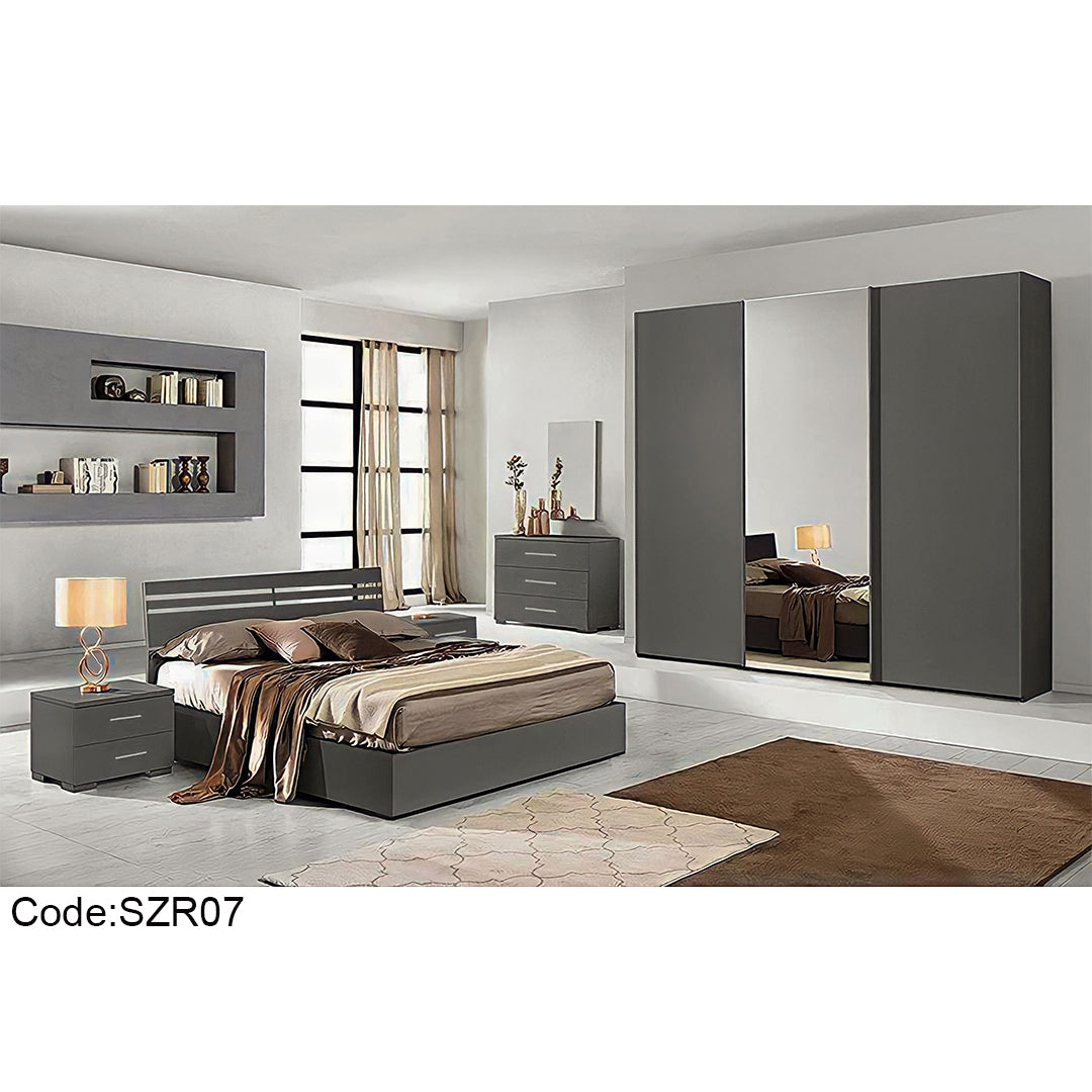 Gray Bedroom 5 Pieces - szr07