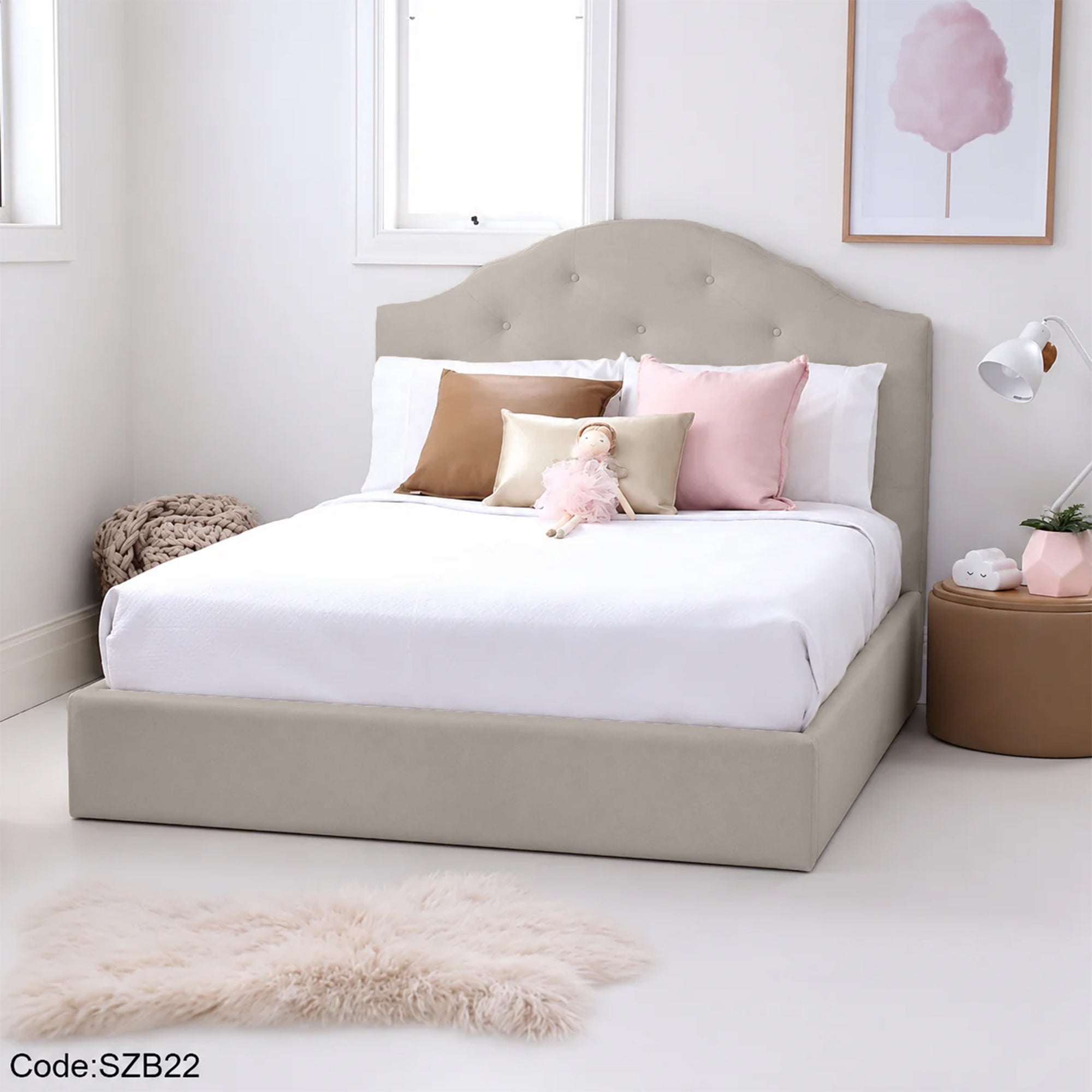 سرير اطفال خشب مقاس 120 سم - szb22