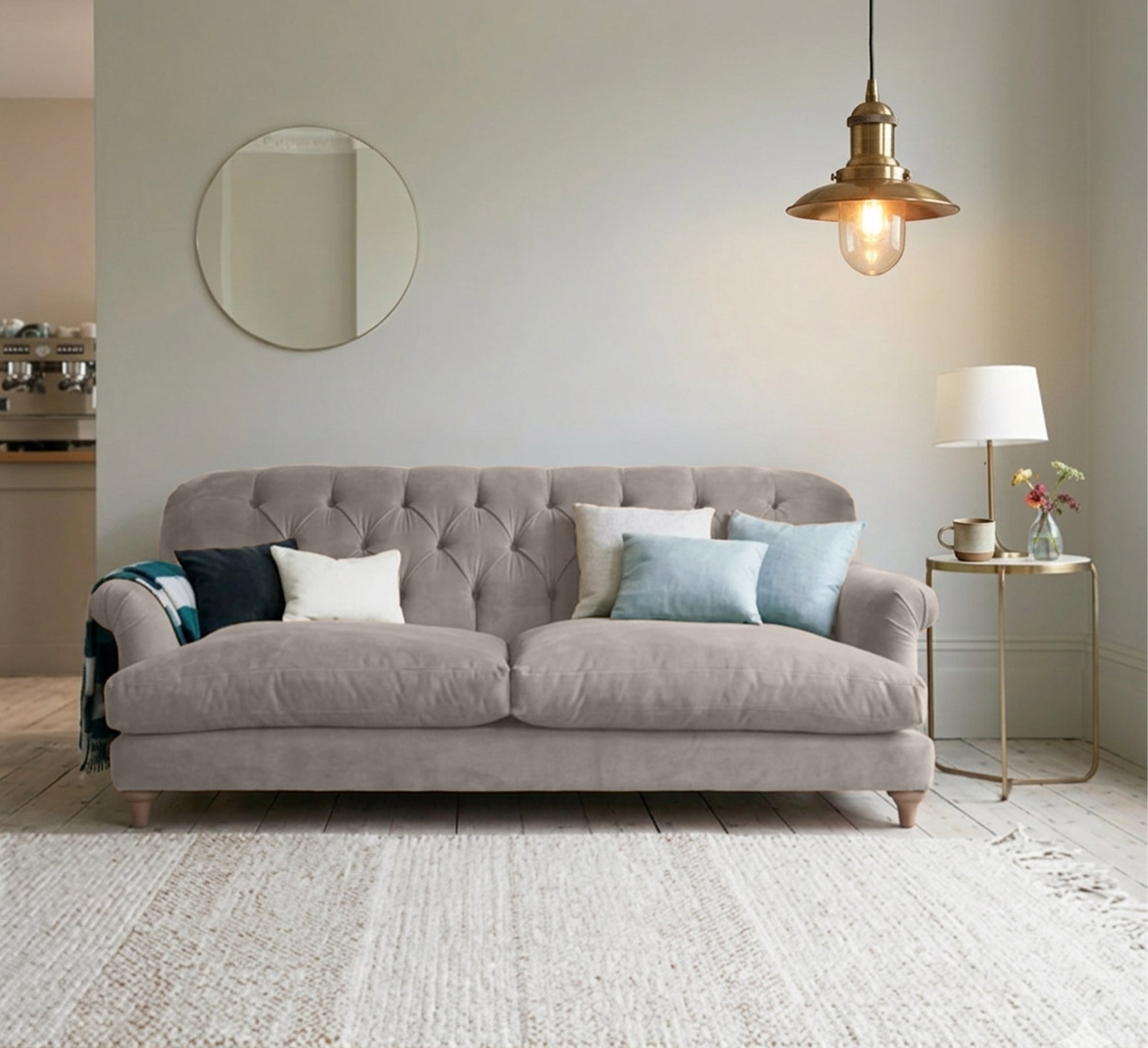 كنبة قطيفة كابتونيه – SZ455