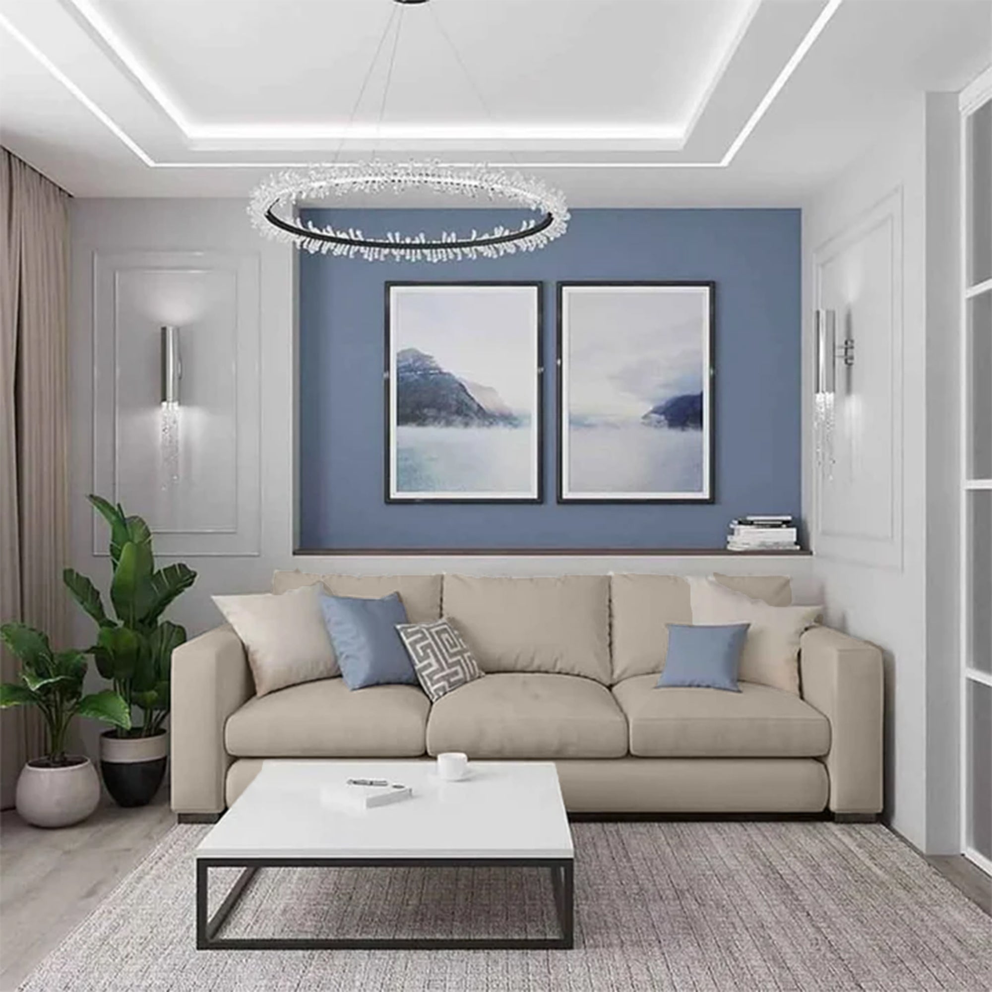 كنبة 3 مقاعد أوف وايت – SZ452