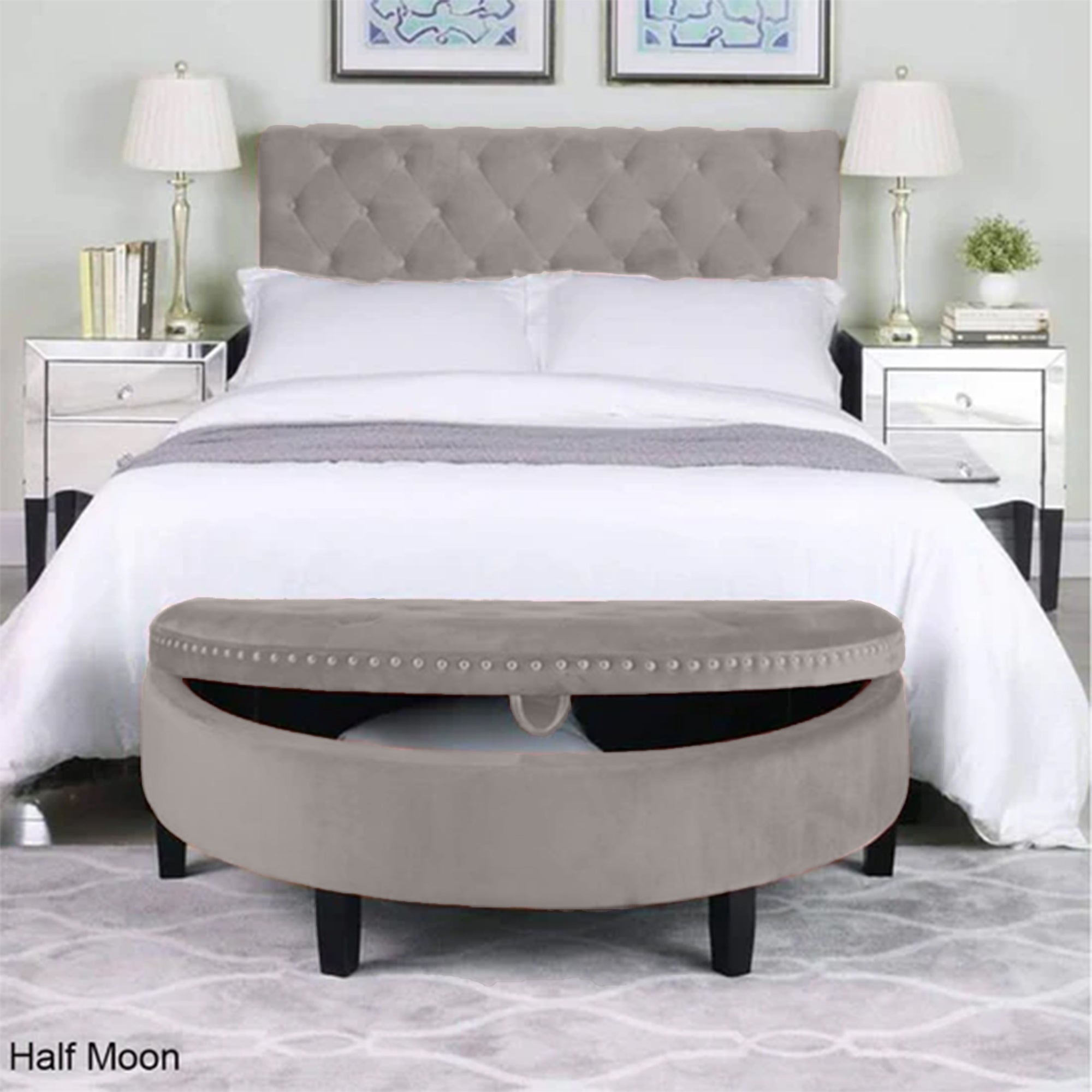 Half Moon - Upholstered Bed and Banquette