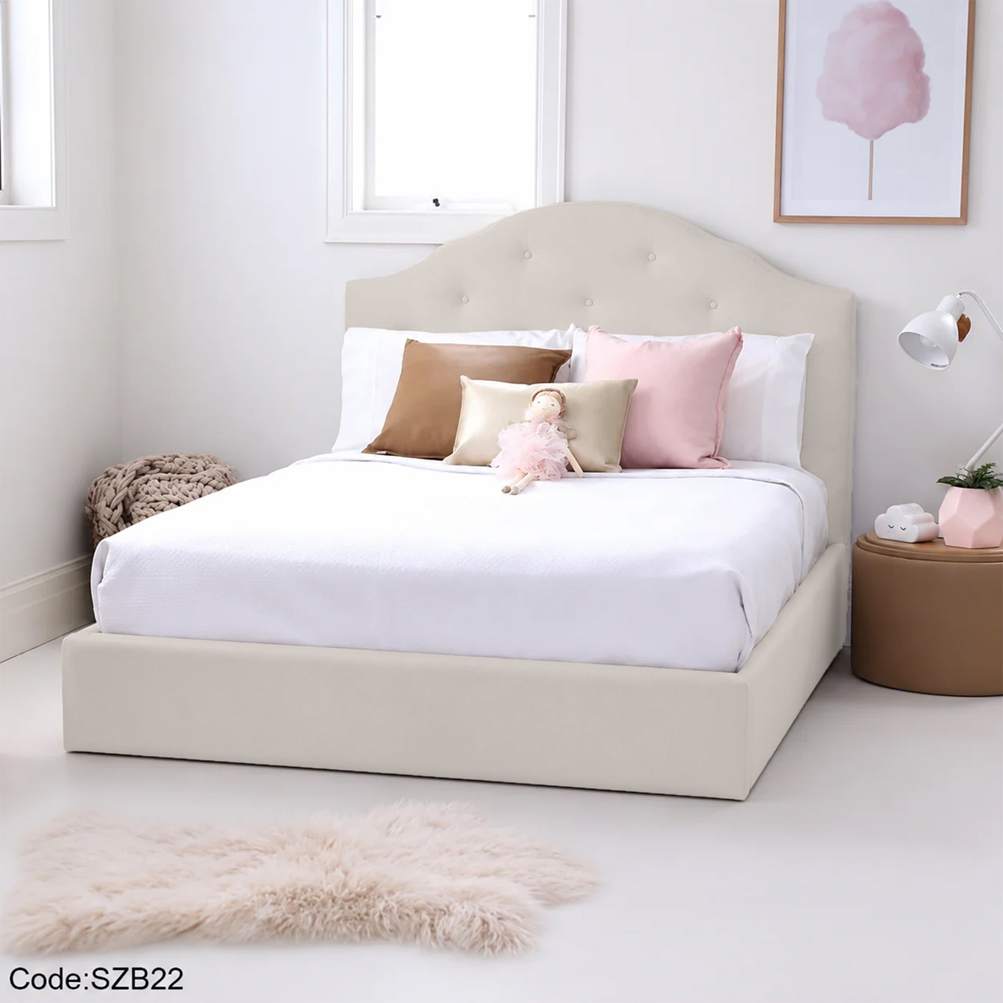 سرير اطفال خشب مقاس 120 سم - szb22
