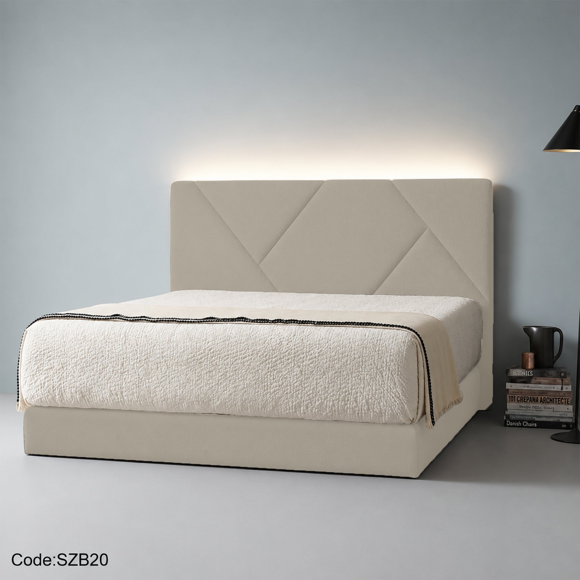 szb20 سرير كابتونيه مودرن 160 سم