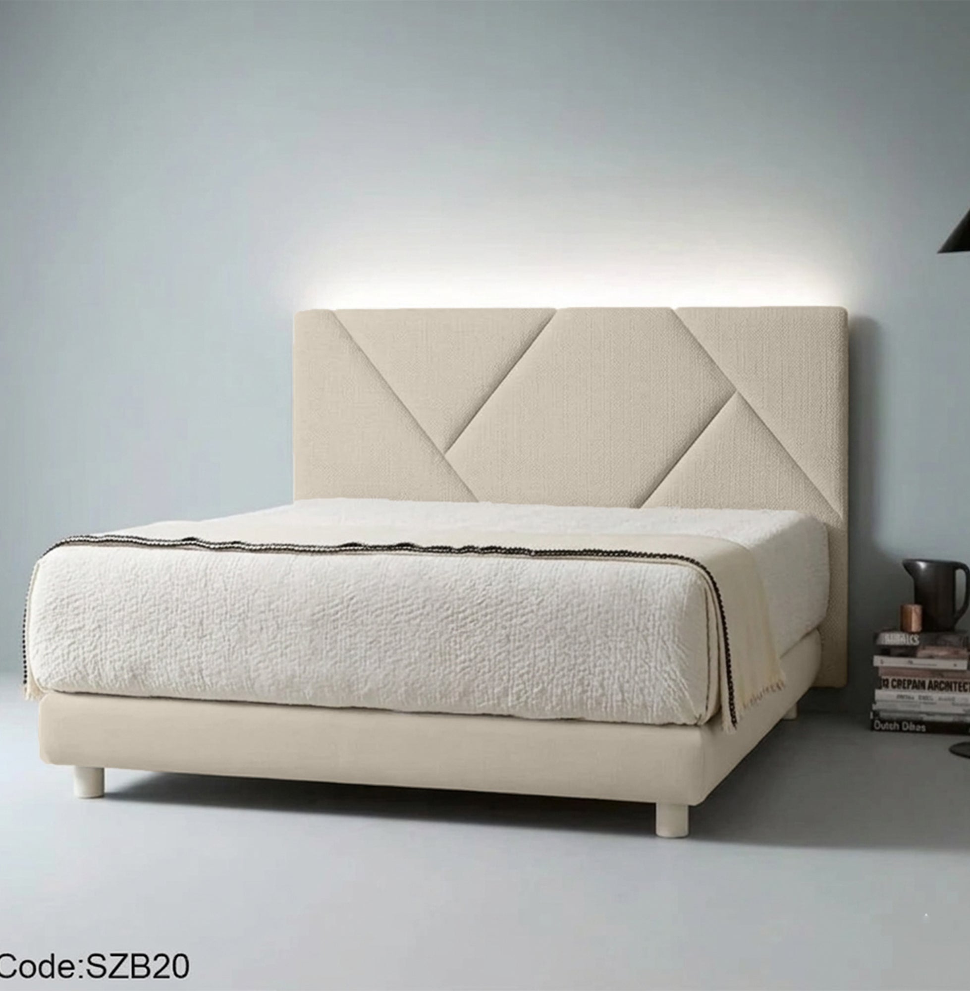 szb20 Modern Upholstered Bed 160 cm