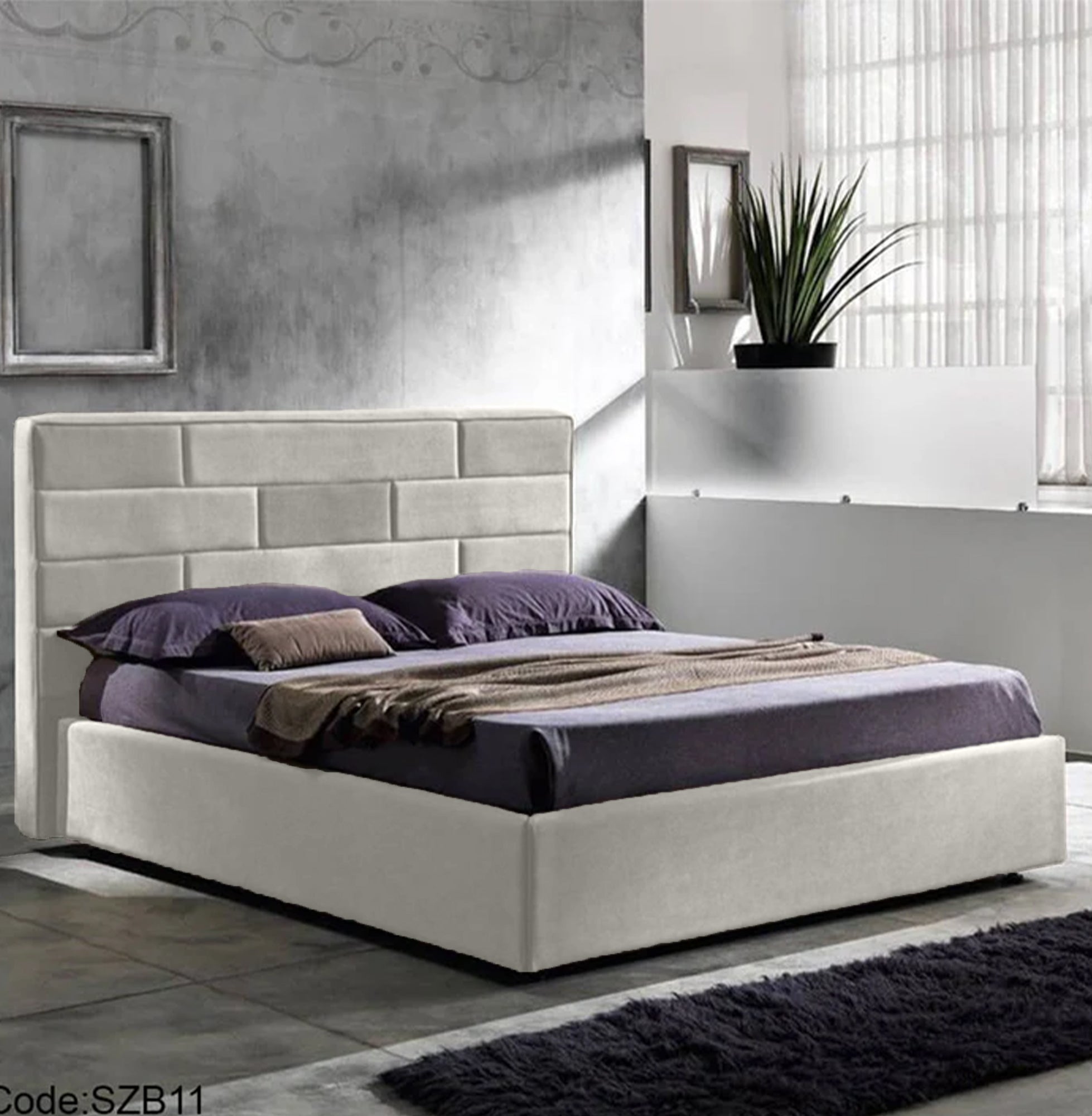 szb11 سرير مقاس 160 قطيفه
