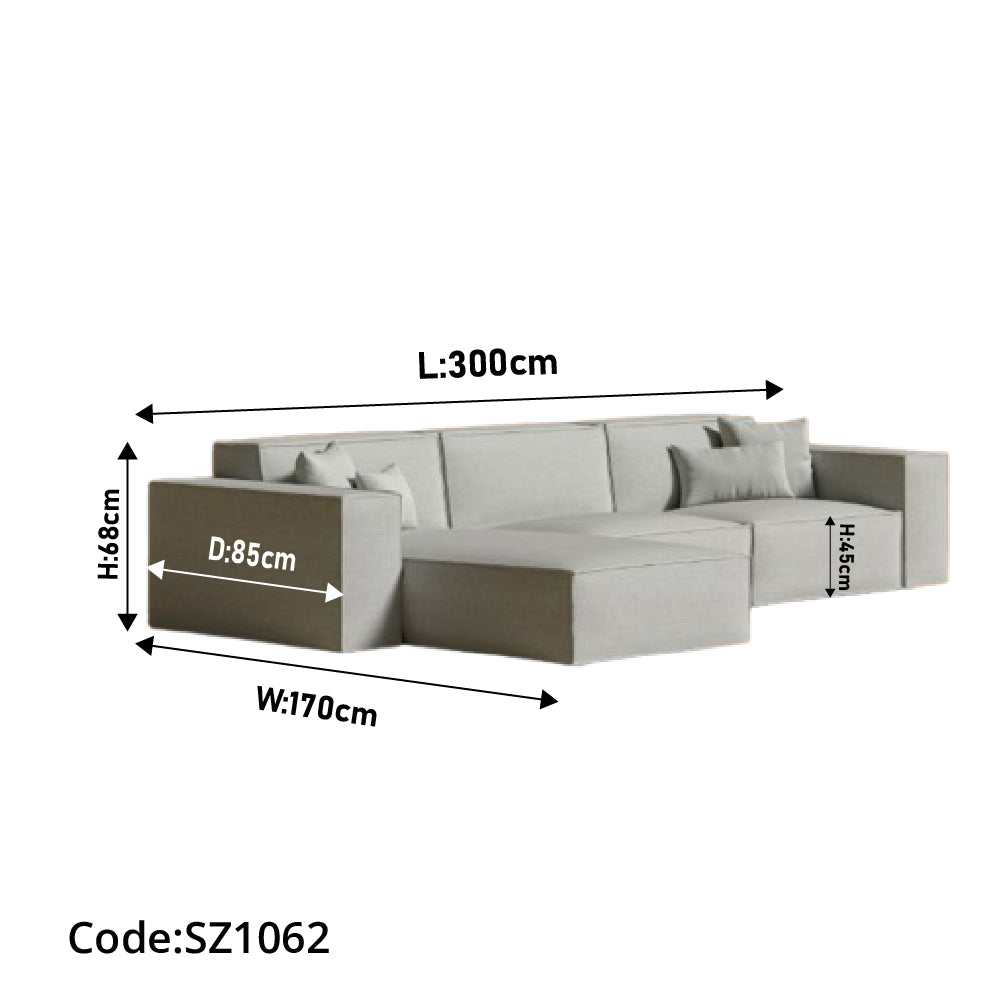 Gray L-Shaped Corner-sz1062