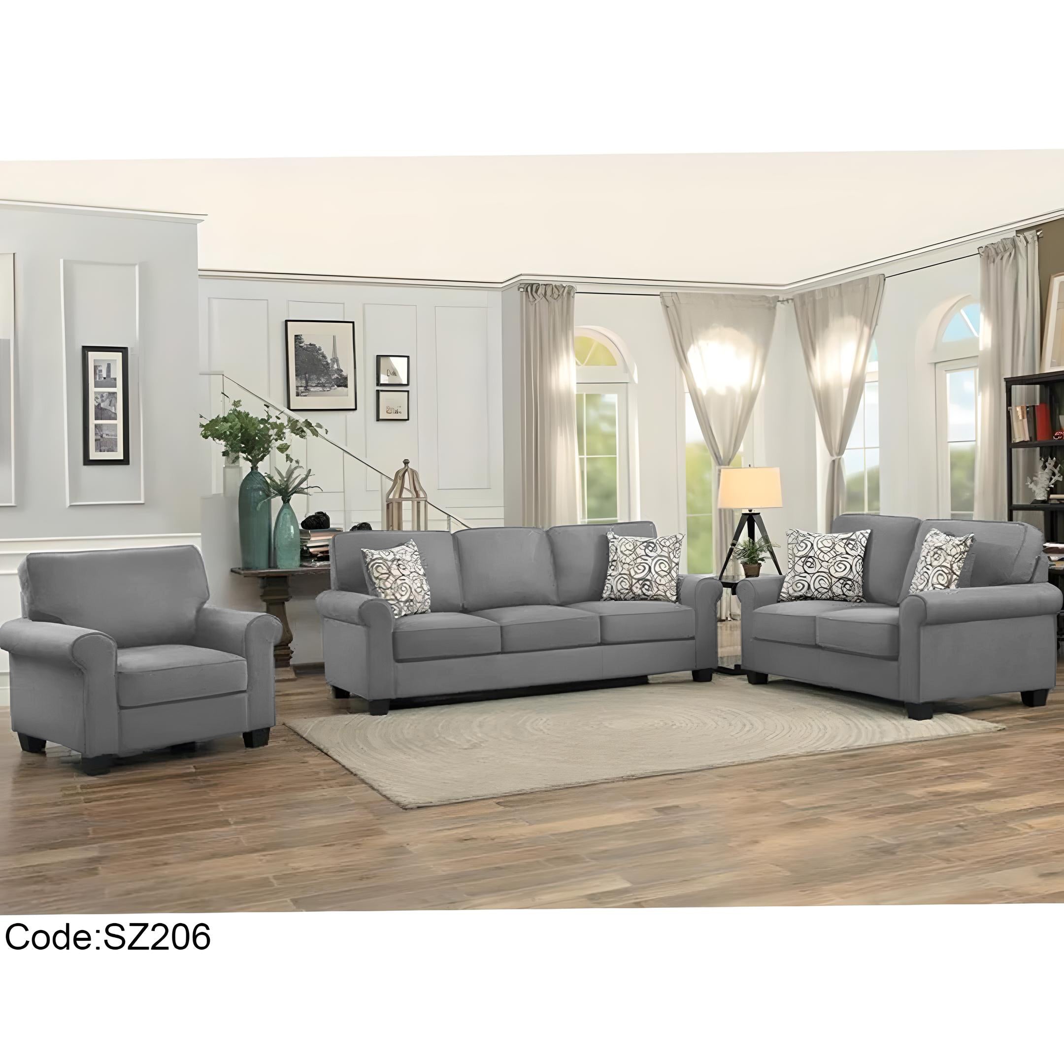 أنتريه 3 قطع رمادي – sz206