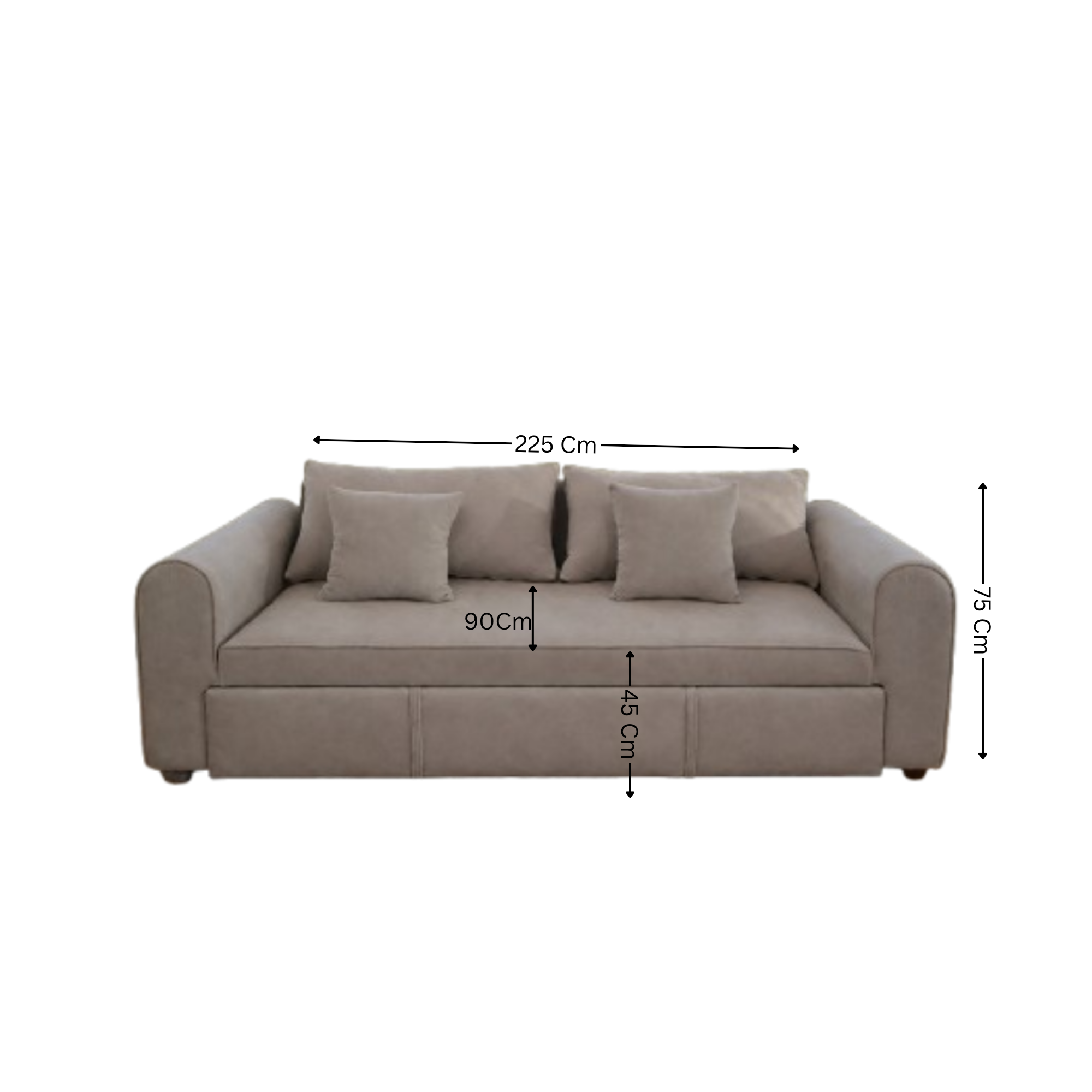 Gray Sofa Bed - sz470