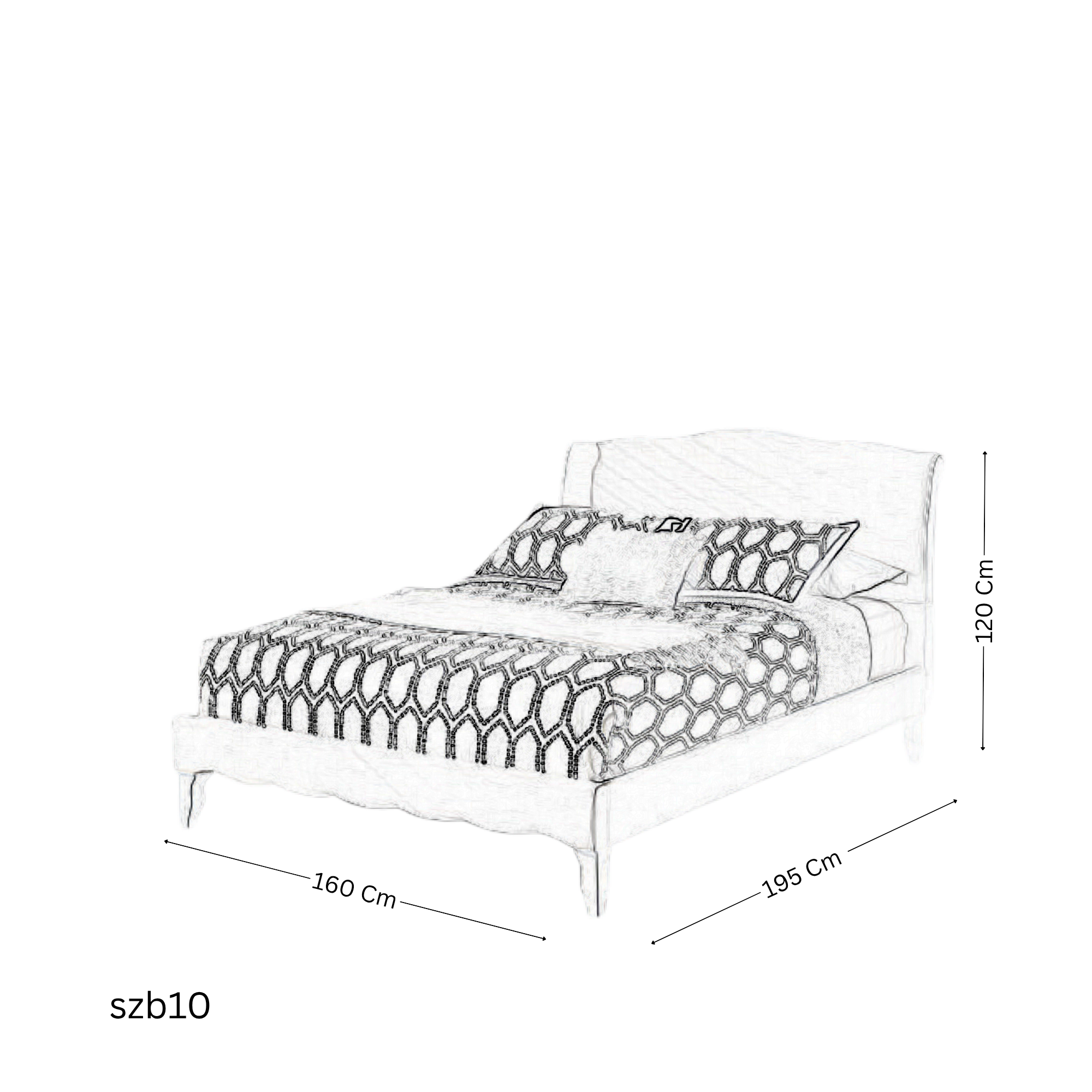 szb10 - 160 cm Linen Bed