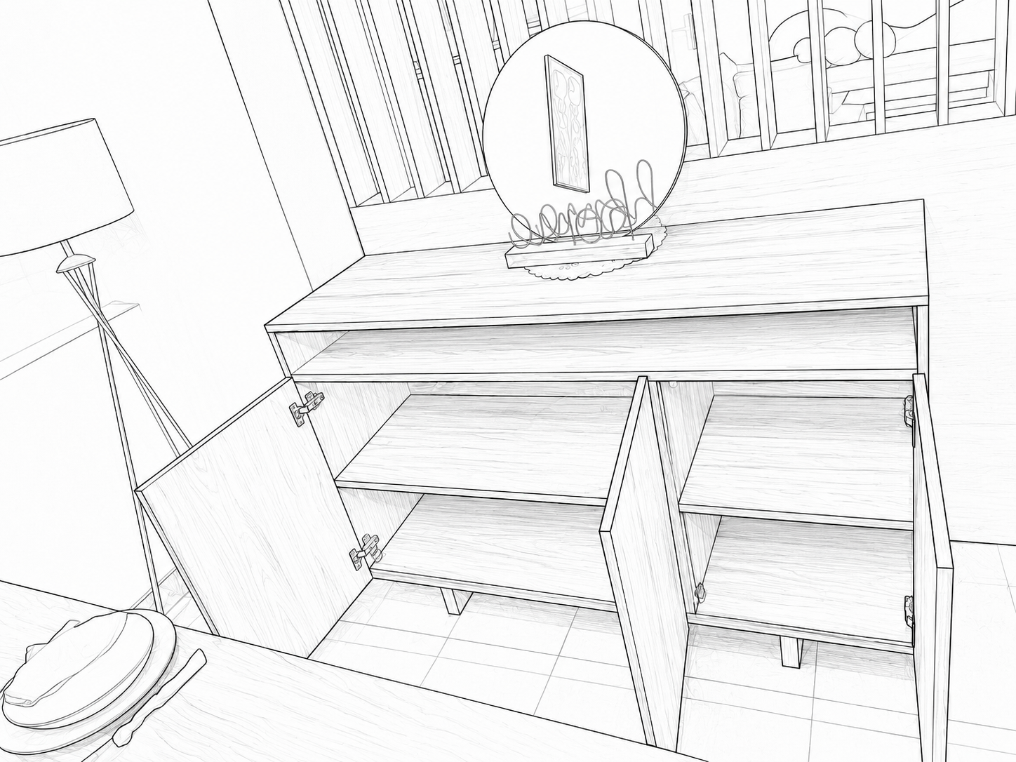 Dining Room + Buffet - szf13