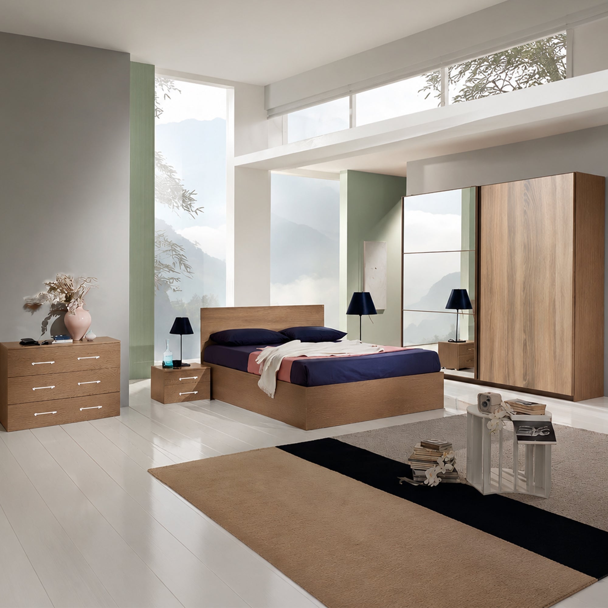 Complete Modern 5-Piece Bedroom Set - szr01