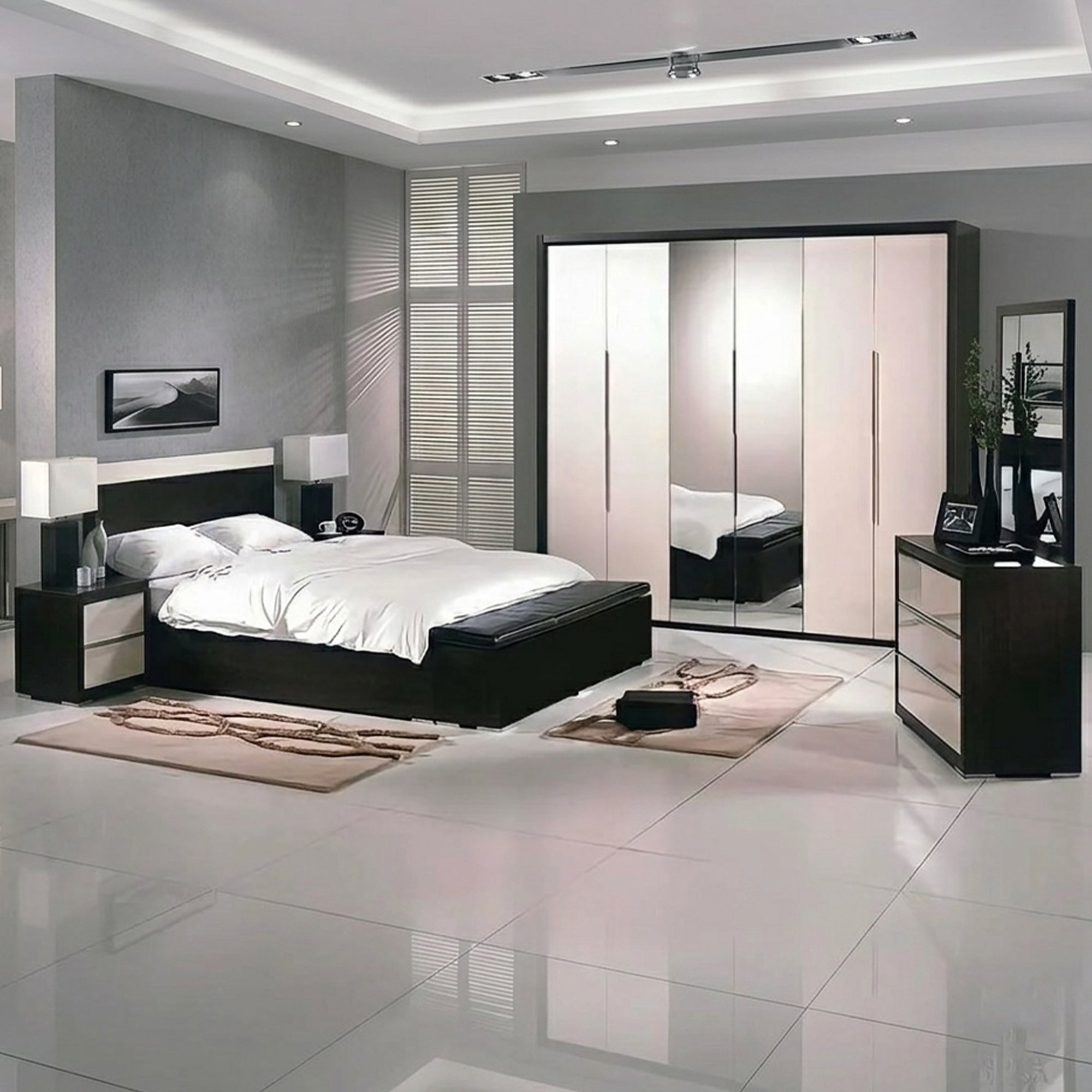 Complete 5-Piece Bedroom Set - szr09